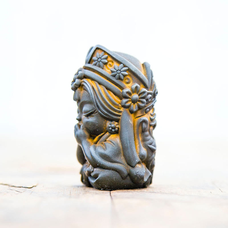 Buddha Stones fatte a mano Zakiram polvere di ferro ruggine statua in resina fusa decorazione della casa zen