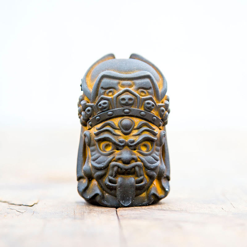 Buddha Stones fatte a mano Zakiram polvere di ferro ruggine statua in resina fusa decorazione della casa zen - image 12
