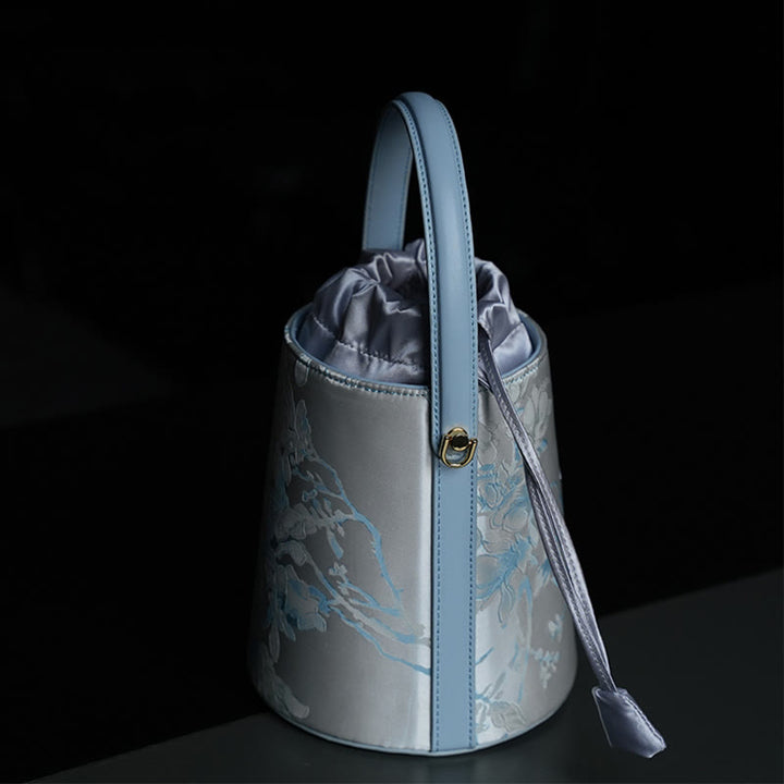 Borsa a tracolla con ricamo Buddha Stones Panda Bamboo Magpie Hangbags
