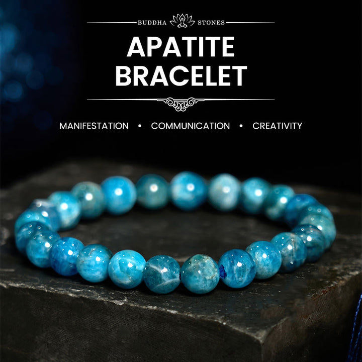 Braccialetto motivazionale Buddha Stones Apatite
