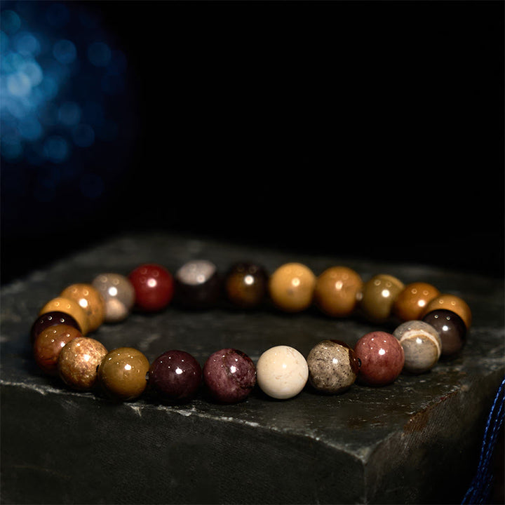 Braccialetto di crescita emozionale Buddha Stones Mookaite