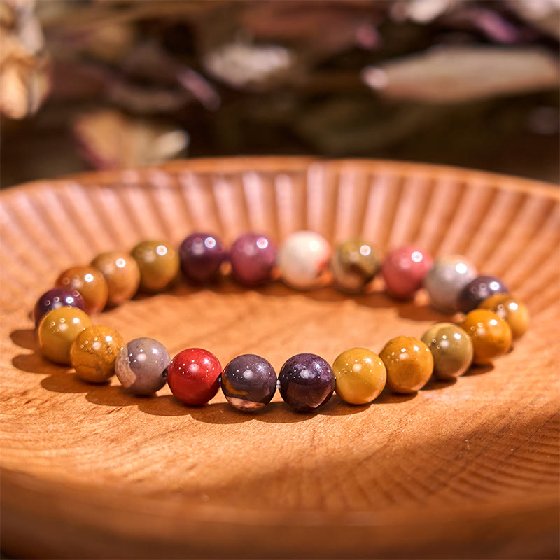Braccialetto di crescita emozionale Buddha Stones Mookaite