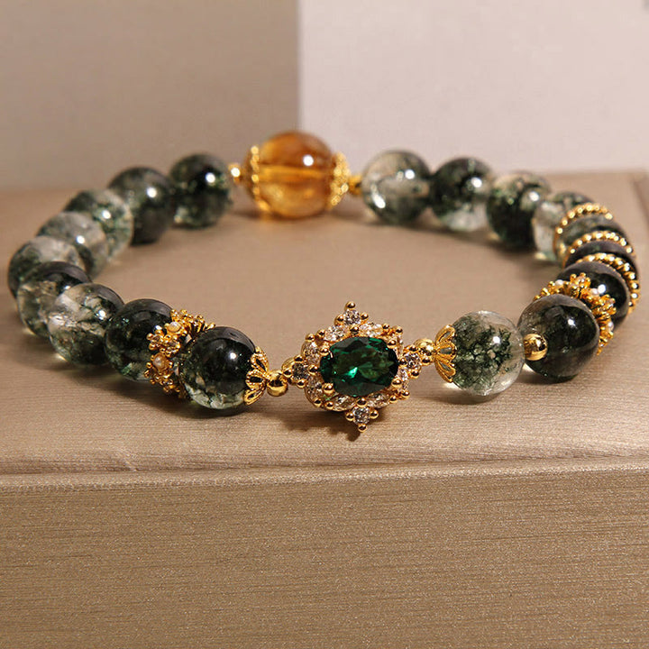 Bracciale Buddha Stones Green Phantom Green Crystal Confidence