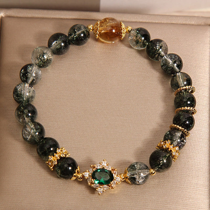 Bracciale Buddha Stones Green Phantom Green Crystal Confidence