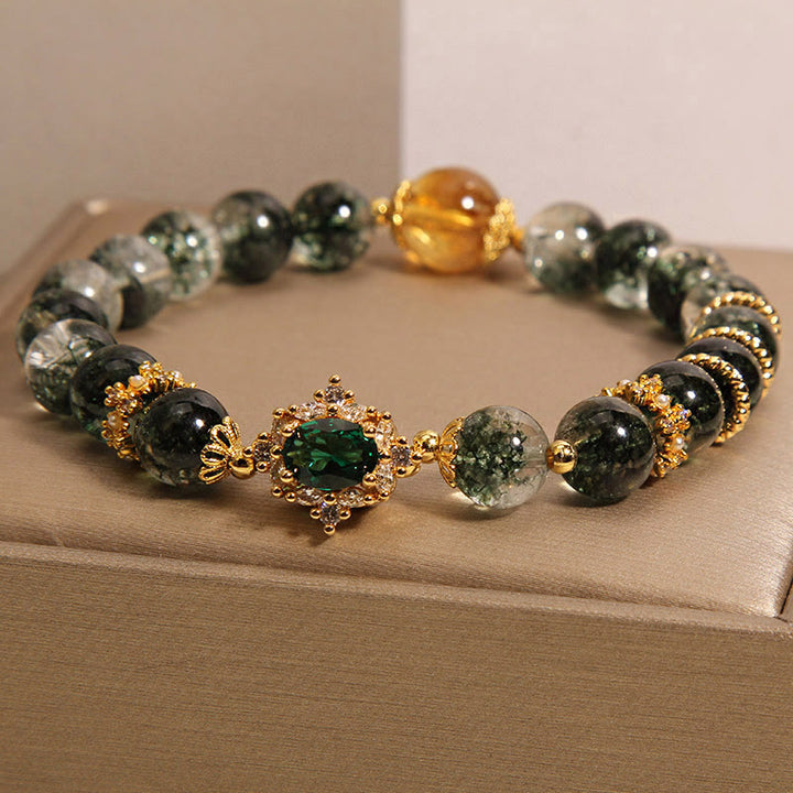 Bracciale Buddha Stones Green Phantom Green Crystal Confidence