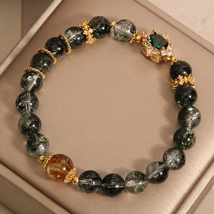 Bracciale Buddha Stones Green Phantom Green Crystal Confidence