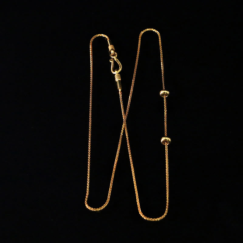 Collana con ciondolo a Buddha Stones in argento sterling 925 Tibet Yellow Jambhala, Dio della ricchezza e benedizione