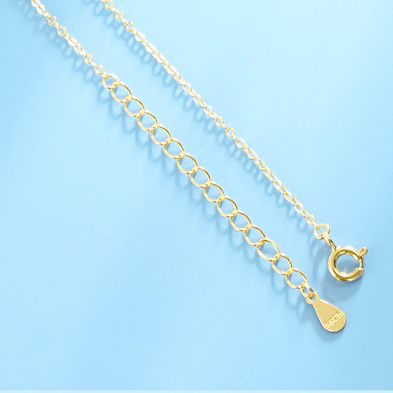 Collana con ciondolo a forma di foglia di ginkgo con fibbia della pace in argento sterling 925 Buddha Stones in giada Hetian - image 1