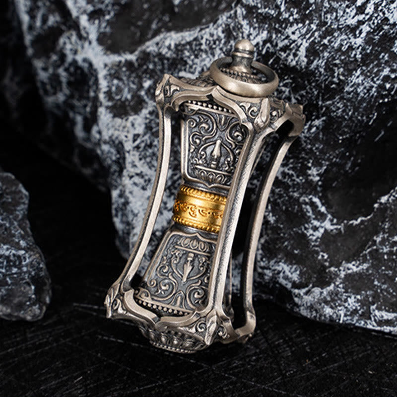 Collana con ciondolo a forma di dea della ricchezza, ciondolo a forma di Buddha Stones in argento sterling 925 tibetano Zakiram