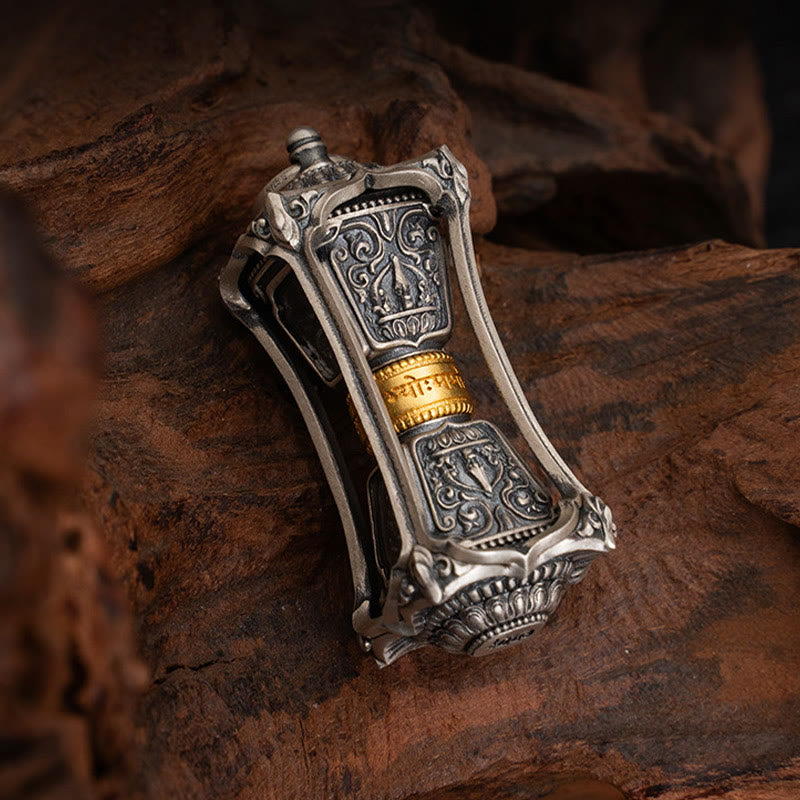 Collana con ciondolo a forma di dea della ricchezza, ciondolo a forma di Buddha Stones in argento sterling 925 tibetano Zakiram