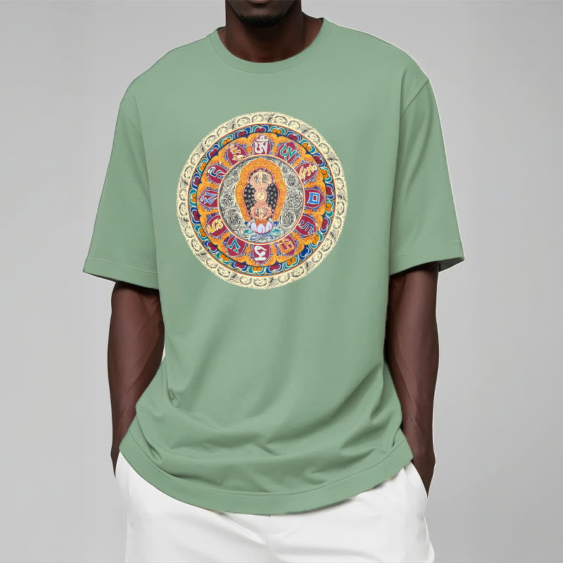 Buddha Stones Maglietta in cotone con mandala Dorje Vajra Buddha - image 14