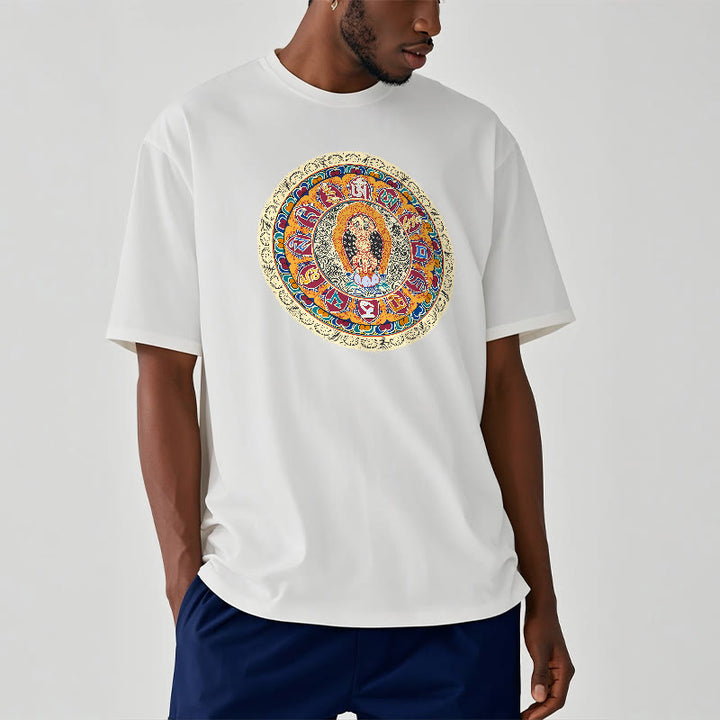 Buddha Stones Maglietta in cotone con mandala Dorje Vajra Buddha - image 13