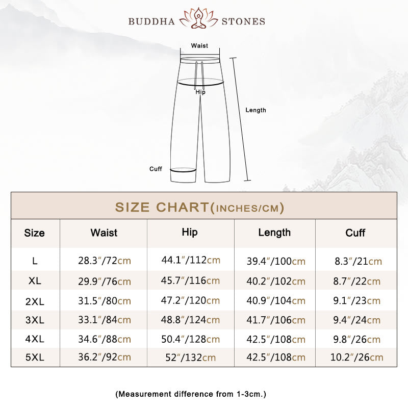 Pantaloni in velluto a coste con coulisse e tasche da uomo Buddha Stones autunno inverno - image 5