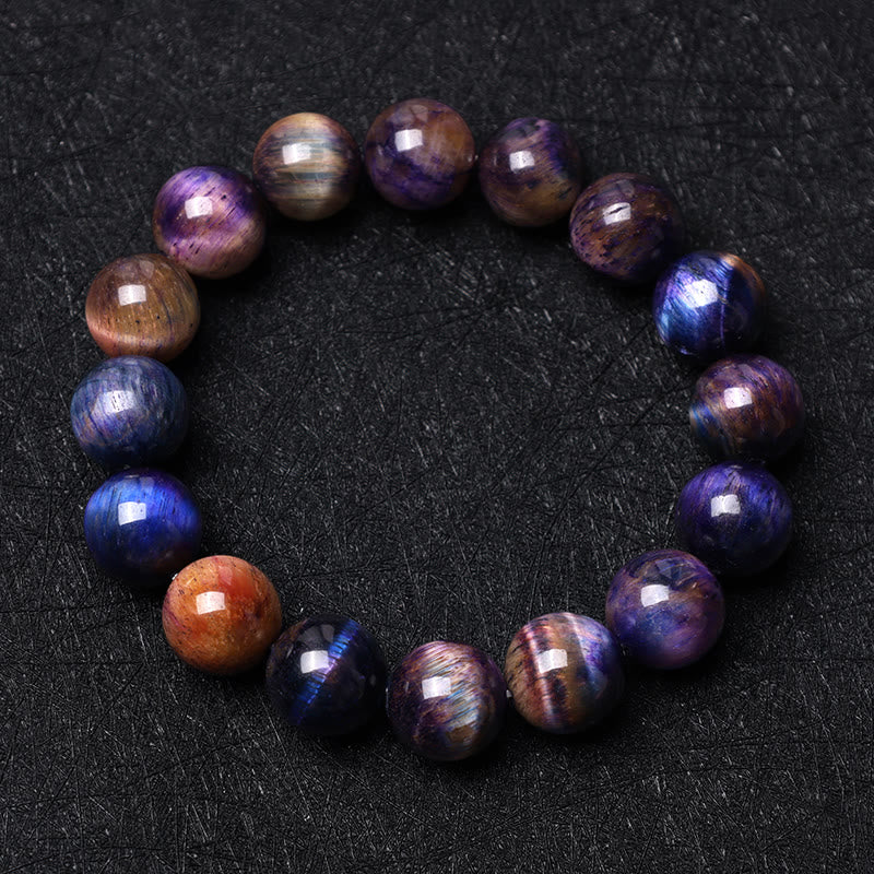 Buddha Stones Vari braccialetti di fiducia in occhio di tigre