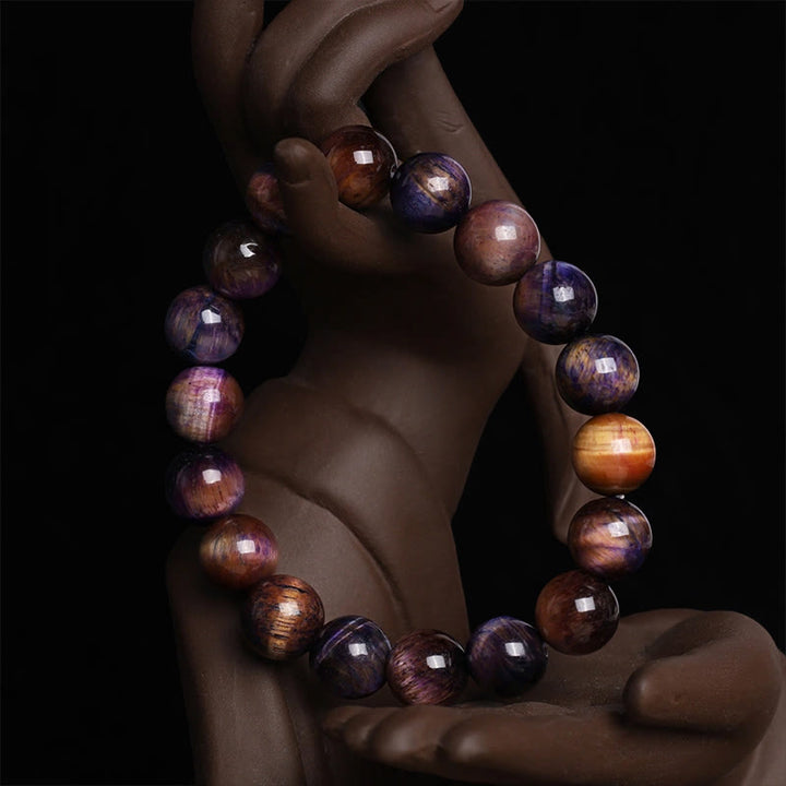 Buddha Stones Vari braccialetti di fiducia in occhio di tigre