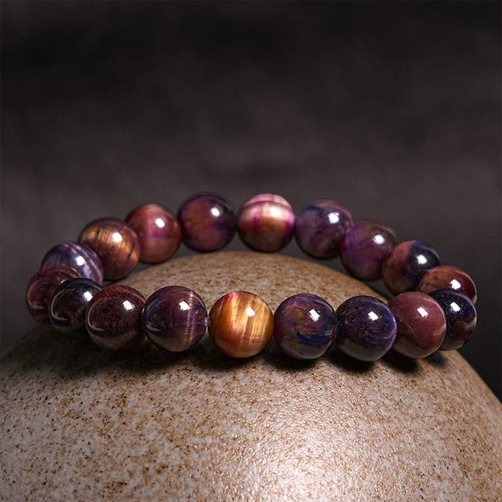Buddha Stones Vari braccialetti di fiducia in occhio di tigre