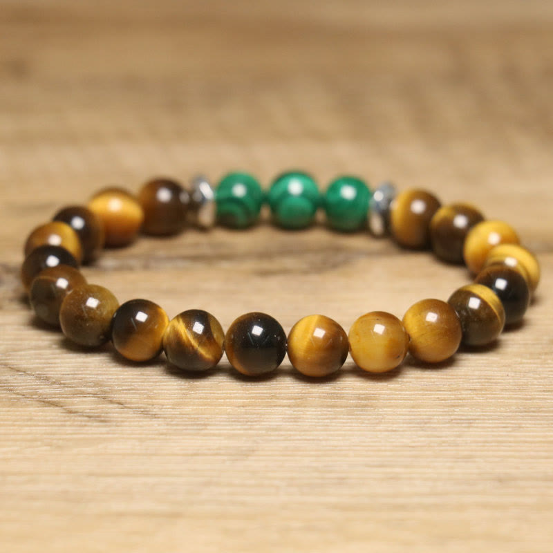 Buddha Stones Vari braccialetti di fiducia in occhio di tigre