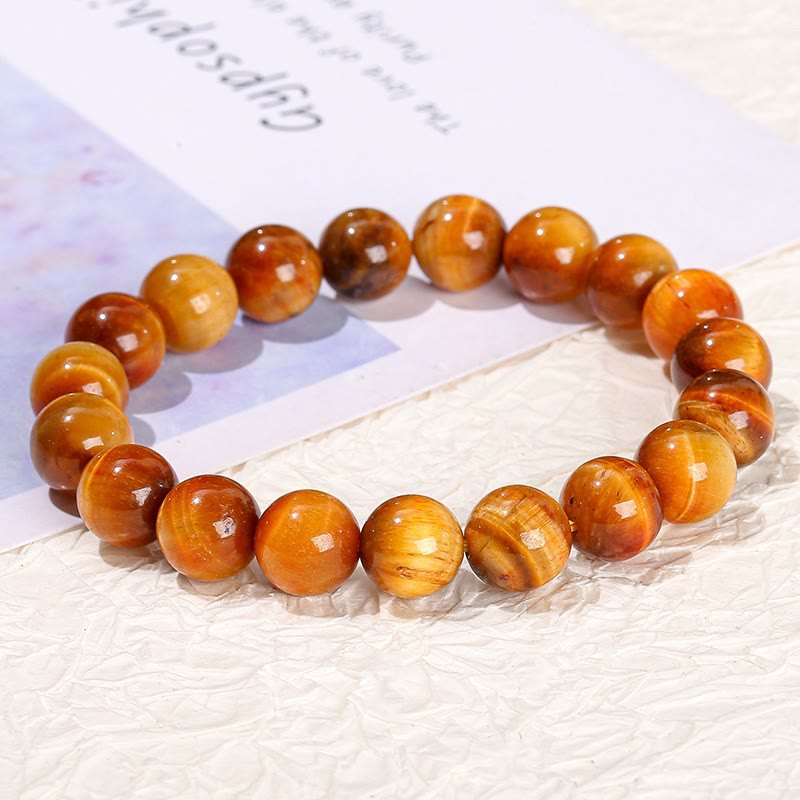 Buddha Stones Vari braccialetti di fiducia in occhio di tigre