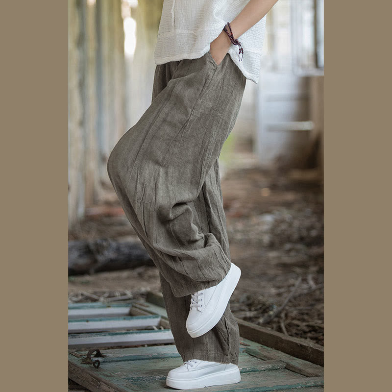 Pantaloni harem tie-dye retrò Buddha Stones, pantaloni da yoga casual da donna con tasche - image 19