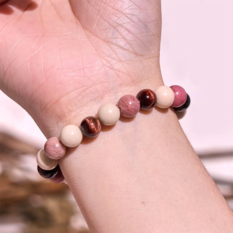 Buddha Stones Vari braccialetti di fiducia in occhio di tigre