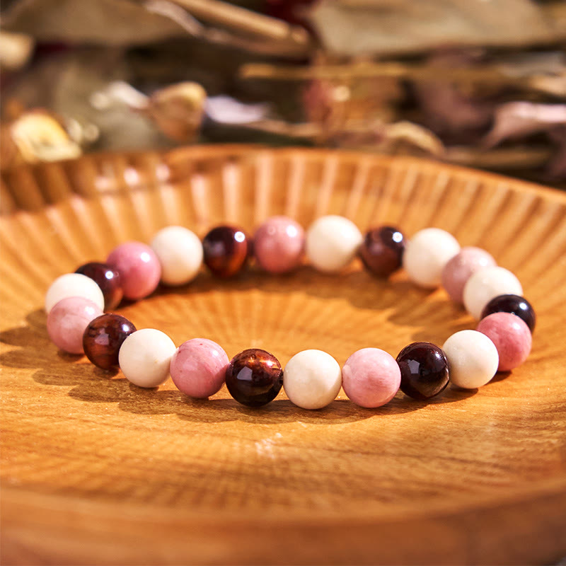 Buddha Stones Vari braccialetti di fiducia in occhio di tigre