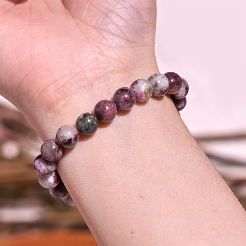 Bracciale della calma con vari cristalli di pietra di Buddha, malachite, lazurite, lapislazzuli, emimorfite - image 52