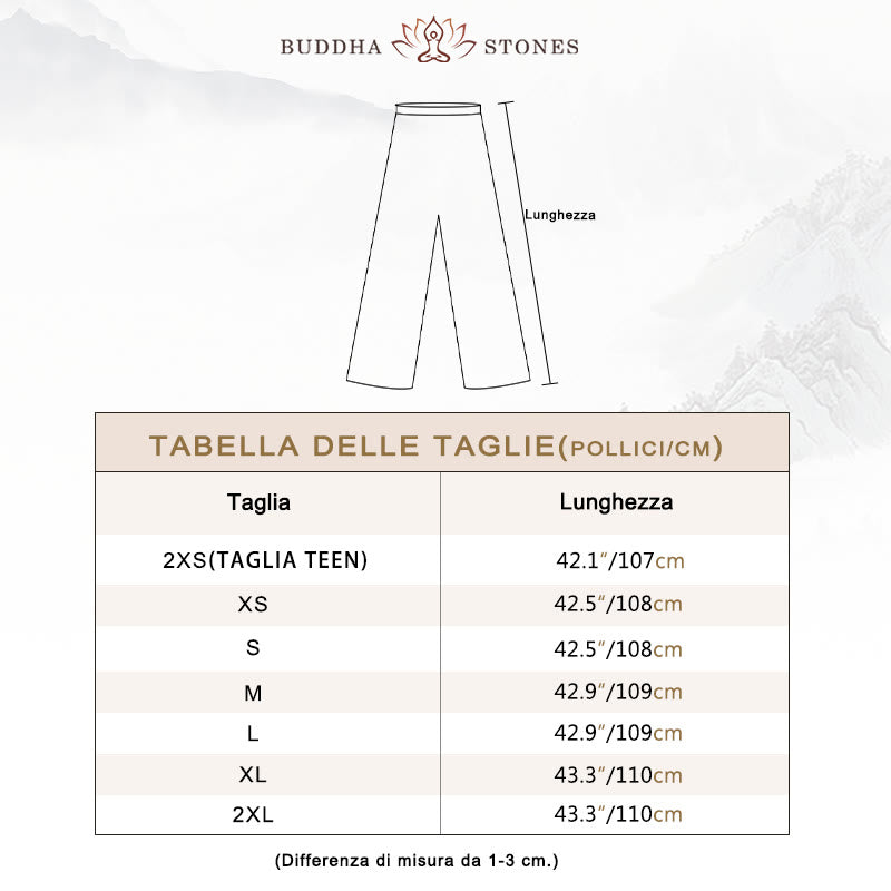 Set di abbigliamento per la pratica Buddha Stones White Crane Sea Cotton Linen Meditazione Preghiera Spirituale Zen Tai Chi Qigong - image 6