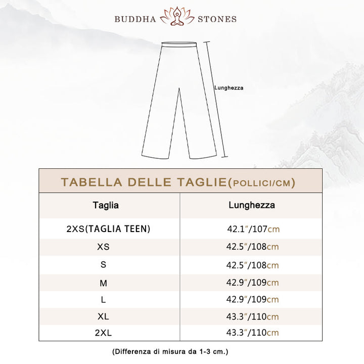 Set di abbigliamento per la pratica Buddha Stones White Crane Sea Cotton Linen Meditazione Preghiera Spirituale Zen Tai Chi Qigong - image 6