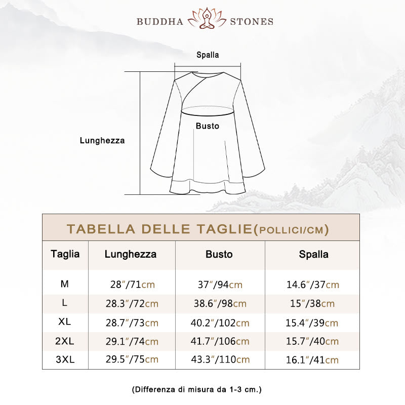 Buddha Stones 2 pezzi, manica a tre quarti, camicia a maniche lunghe, pantaloni larghi, meditazione, cotone e lino, set da donna - image 4