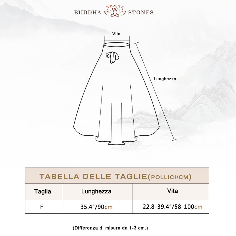Buddha Stones Due stili Indossare Boemia Estate Elefante Linee Pizzo Gonna Abito