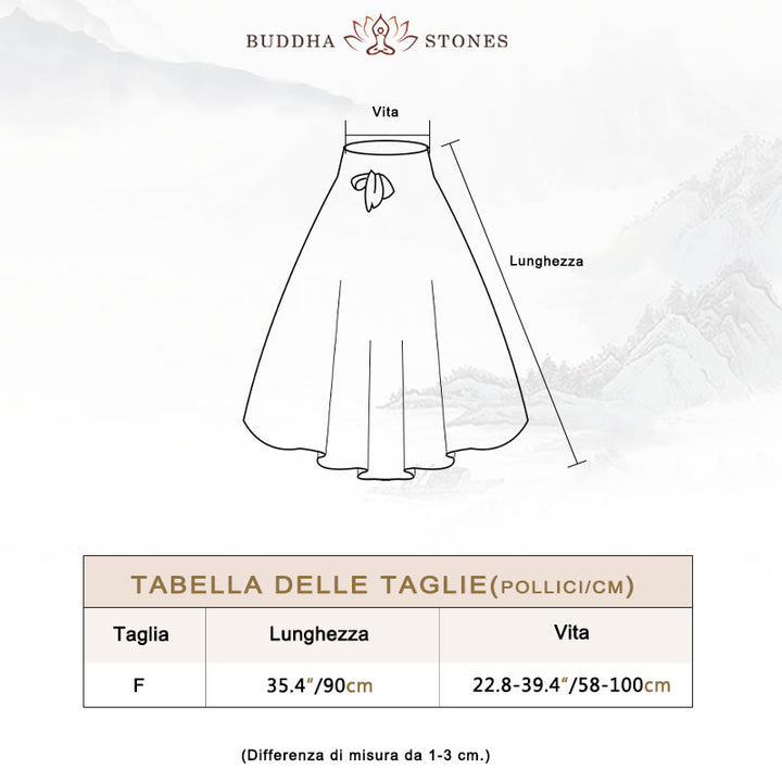 Buddha Stones Due stili Indossare Boemia Estate Elefante Linee Pizzo Gonna Abito