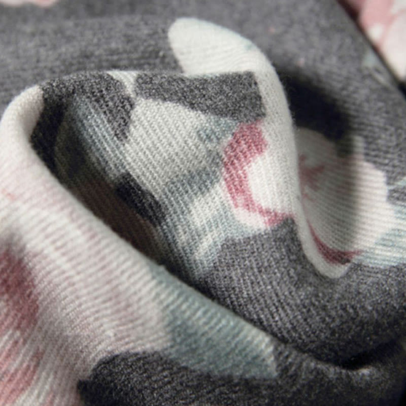 Scialle tibetano Buddha Stones Garden Rose Autunno Inverno Sciarpa da viaggio avvolgente - image 21