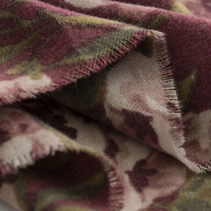 Scialle tibetano Buddha Stones Garden Rose Autunno Inverno Sciarpa da viaggio avvolgente - image 11