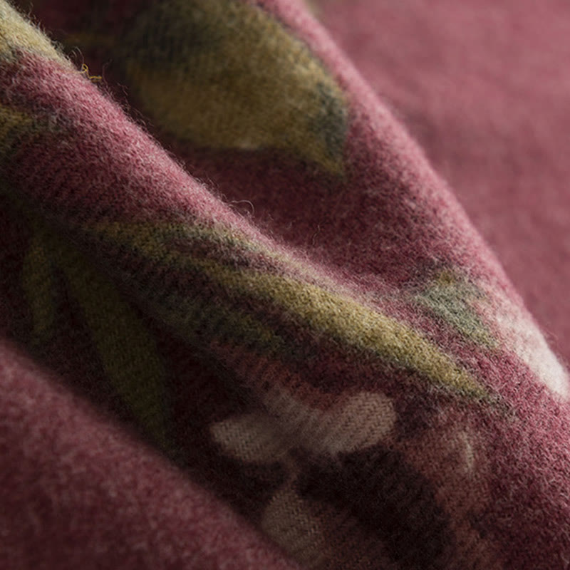 Scialle tibetano Buddha Stones Garden Rose Autunno Inverno Sciarpa da viaggio avvolgente - image 7