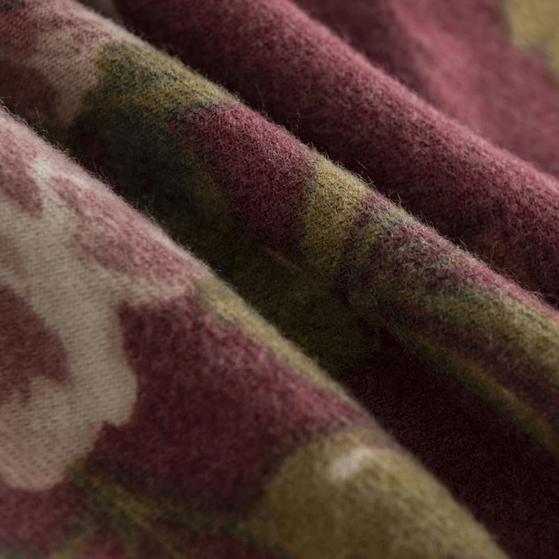 Scialle tibetano Buddha Stones Garden Rose Autunno Inverno Sciarpa da viaggio avvolgente - image 8