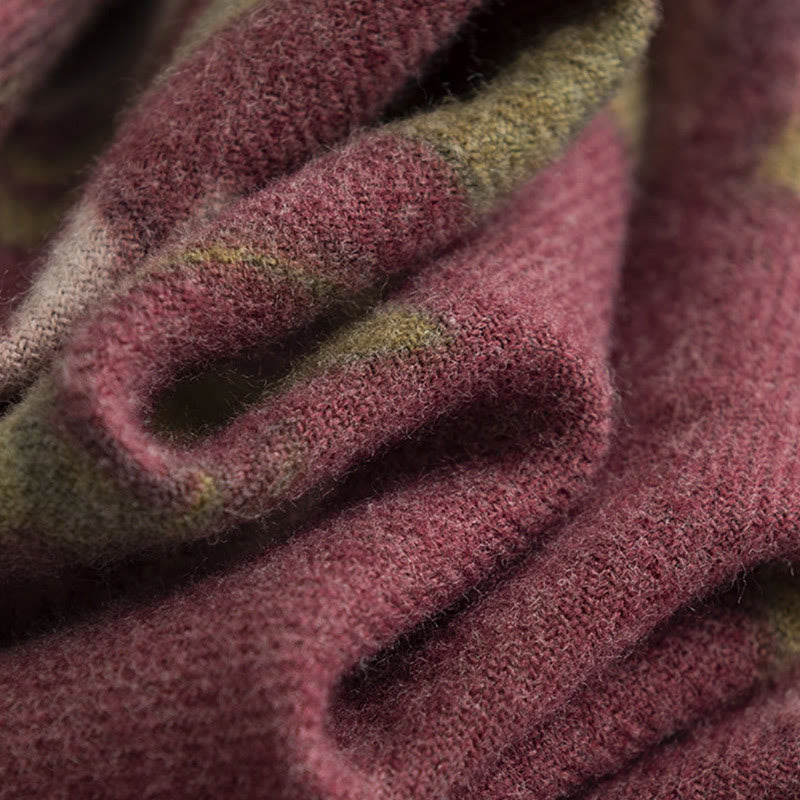 Scialle tibetano Buddha Stones Garden Rose Autunno Inverno Sciarpa da viaggio avvolgente - image 9