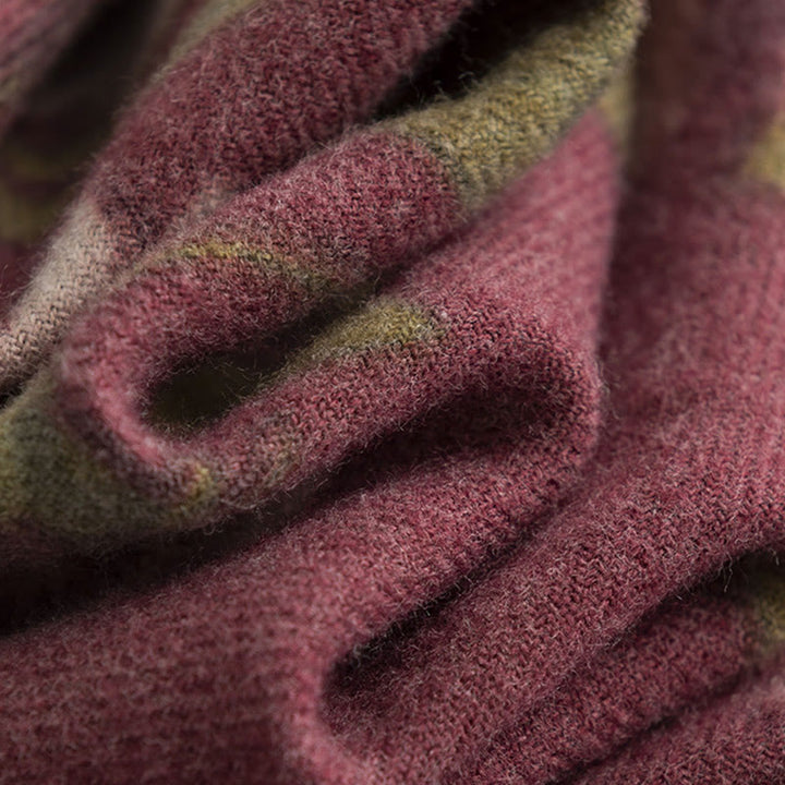 Scialle tibetano Buddha Stones Garden Rose Autunno Inverno Sciarpa da viaggio avvolgente - image 9