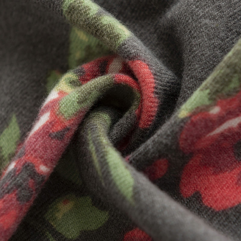 Scialle da giardino con fiori di rosa tibetani Buddha Stones , autunno inverno, sciarpa avvolgente  - image 15