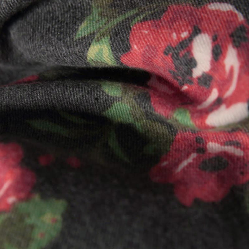 Scialle da giardino con fiori di rosa tibetani Buddha Stones , autunno inverno, sciarpa avvolgente  - image 13