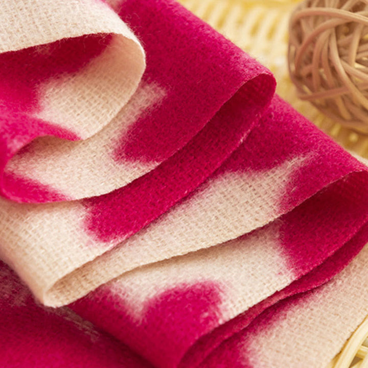 Scialle con stampa di nappe, in morbido e caldo tessuto a maglia, per autunno e inverno, con Buddha Stones e fiori di rosa tibetani