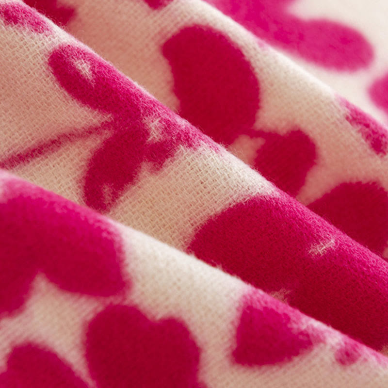 Scialle con stampa di nappe, in morbido e caldo tessuto a maglia, per autunno e inverno, con Buddha Stones e fiori di rosa tibetani