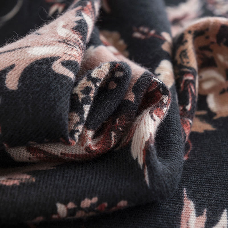 Scialle con stampa di fiori di crisantemo rosa tibetano in fiore Buddha Stones, autunno inverno, morbido e caldo, sciarpa avvolgente - image 6