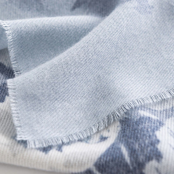 Scialle tibetano con Buddha Stones , etnico, retrò, con stampa di rose, autunno inverno, caldo e accogliente, sciarpa avvolgente - image 6