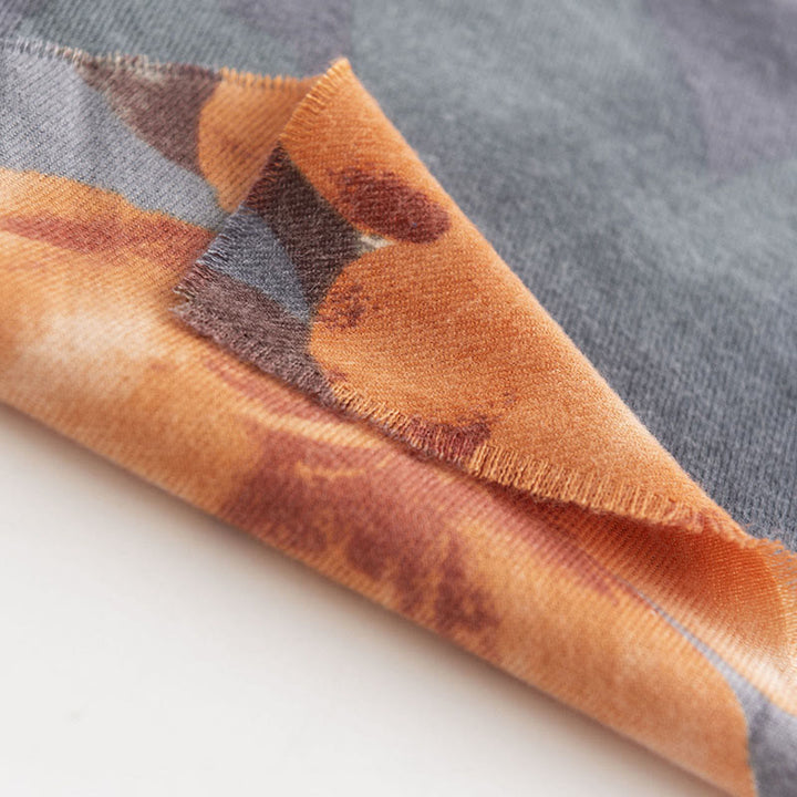 Scialle tibetano Buddha Stones , stile artistico, stampa ibisco siriano, autunno inverno, sciarpa calda e accogliente - image 8