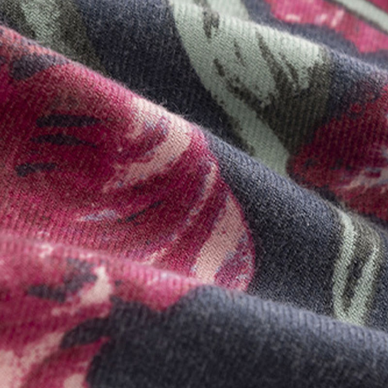 Buddha Stones , elegante, con stampa floreale, autunno inverno, morbido e caldo - image 9