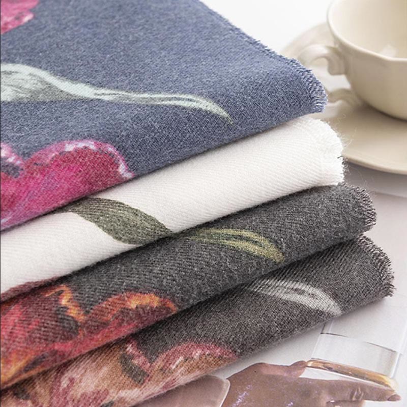 Buddha Stones , elegante, con stampa floreale, autunno inverno, morbido e caldo - image 15