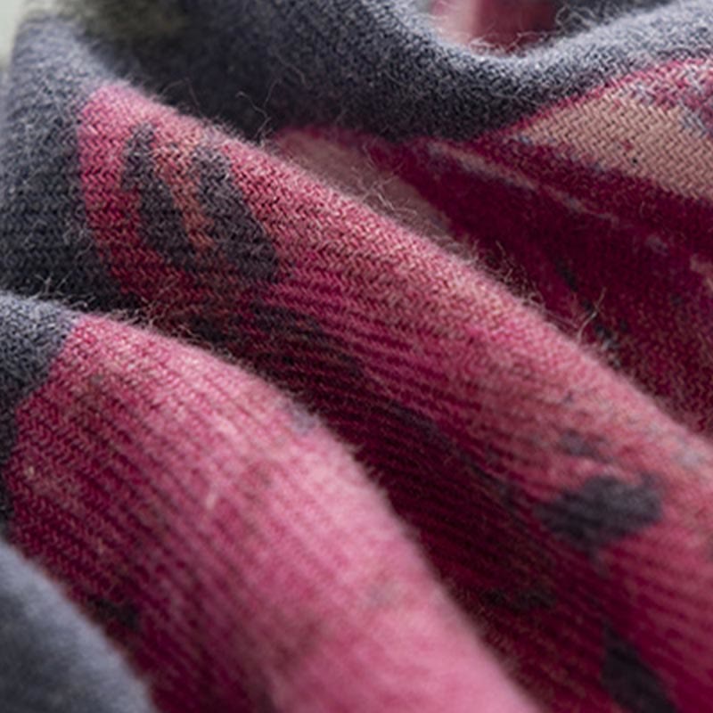 Buddha Stones , elegante, con stampa floreale, autunno inverno, morbido e caldo - image 10