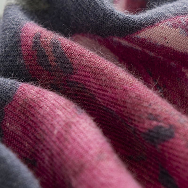 Buddha Stones , elegante, con stampa floreale, autunno inverno, morbido e caldo - image 10