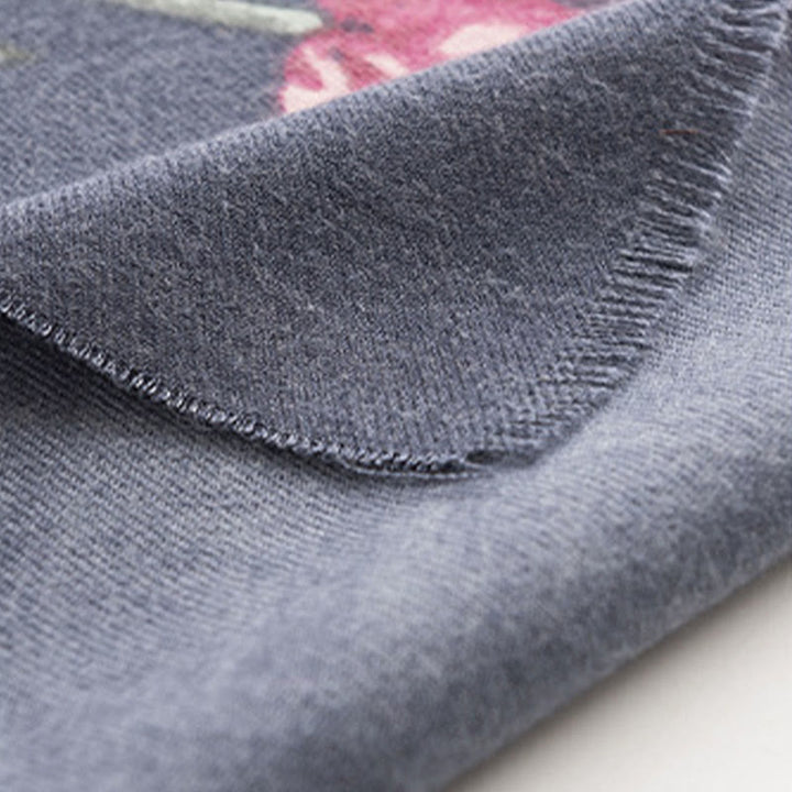 Buddha Stones , elegante, con stampa floreale, autunno inverno, morbido e caldo - image 13