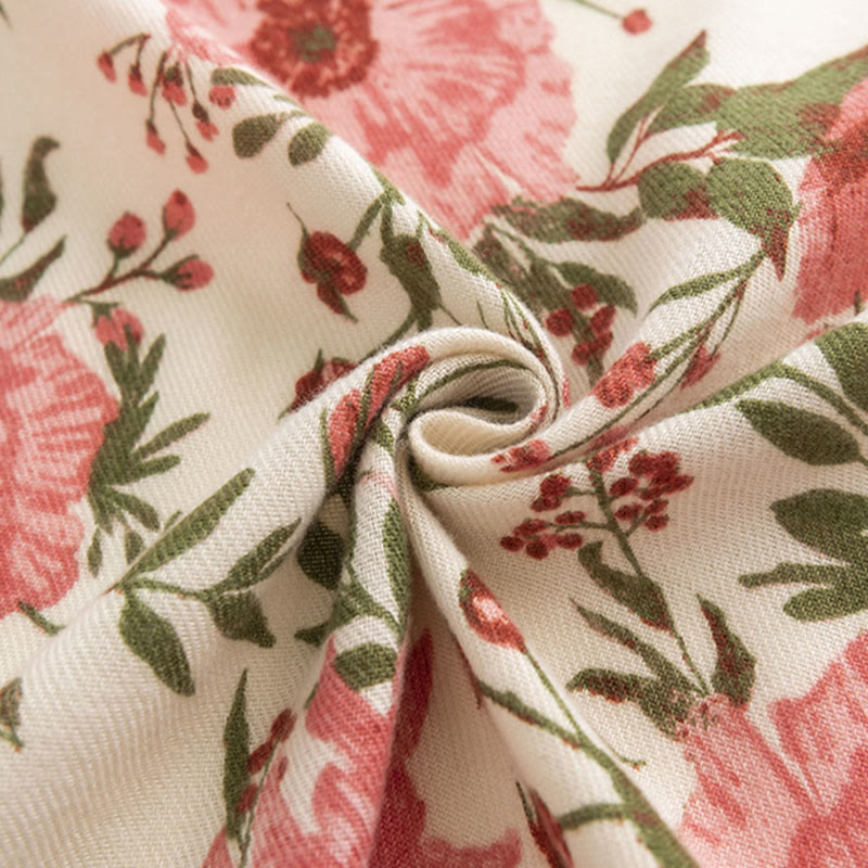 Scialle tibetano Buddha Stones, elegante, dolce, grande, con stampa di fiori e foglie, autunno inverno, morbido e caldo, sciarpa avvolgente - image 4